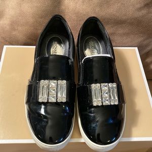 MICHAEL Michael Kors Black Slip On Shoes